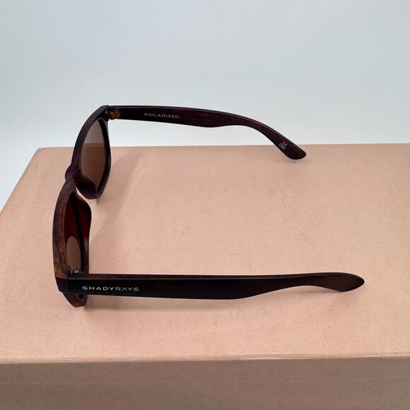 SHADY RAYS Classic Timber Amber Wood Polarized Sunglasses - Picture 5 of 11